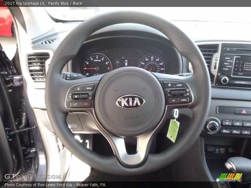 Pacific Blue / Black 2017 Kia Sportage LX