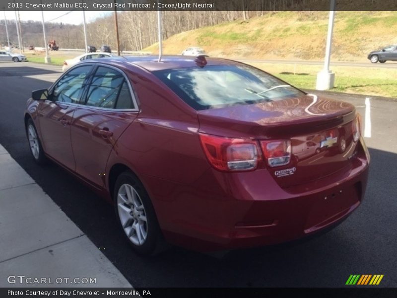 Crystal Red Tintcoat / Cocoa/Light Neutral 2013 Chevrolet Malibu ECO