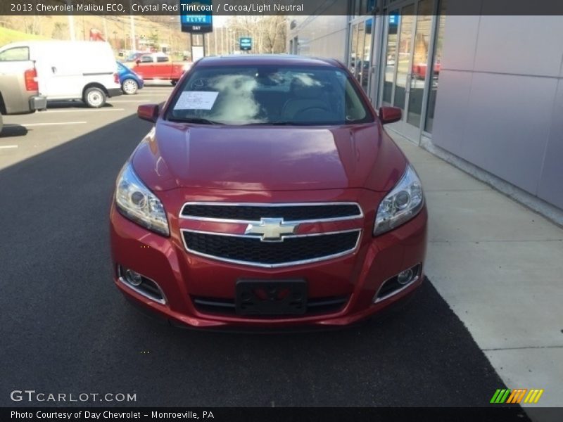 Crystal Red Tintcoat / Cocoa/Light Neutral 2013 Chevrolet Malibu ECO