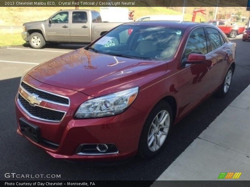 Crystal Red Tintcoat / Cocoa/Light Neutral 2013 Chevrolet Malibu ECO