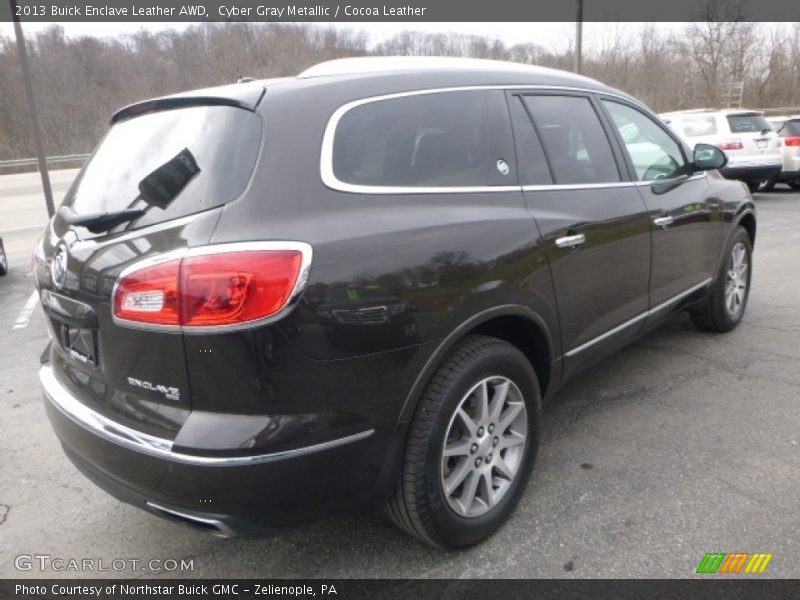 Cyber Gray Metallic / Cocoa Leather 2013 Buick Enclave Leather AWD