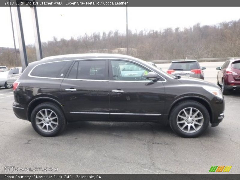 Cyber Gray Metallic / Cocoa Leather 2013 Buick Enclave Leather AWD