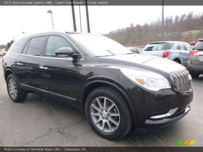 Cyber Gray Metallic / Cocoa Leather 2013 Buick Enclave Leather AWD