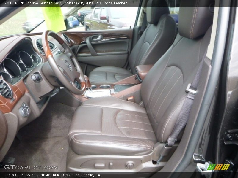 Cyber Gray Metallic / Cocoa Leather 2013 Buick Enclave Leather AWD