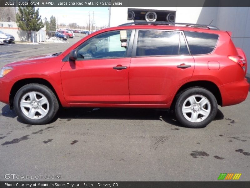 Barcelona Red Metallic / Sand Beige 2012 Toyota RAV4 I4 4WD