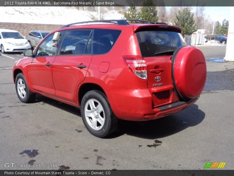 Barcelona Red Metallic / Sand Beige 2012 Toyota RAV4 I4 4WD