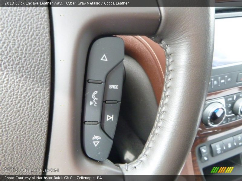 Cyber Gray Metallic / Cocoa Leather 2013 Buick Enclave Leather AWD