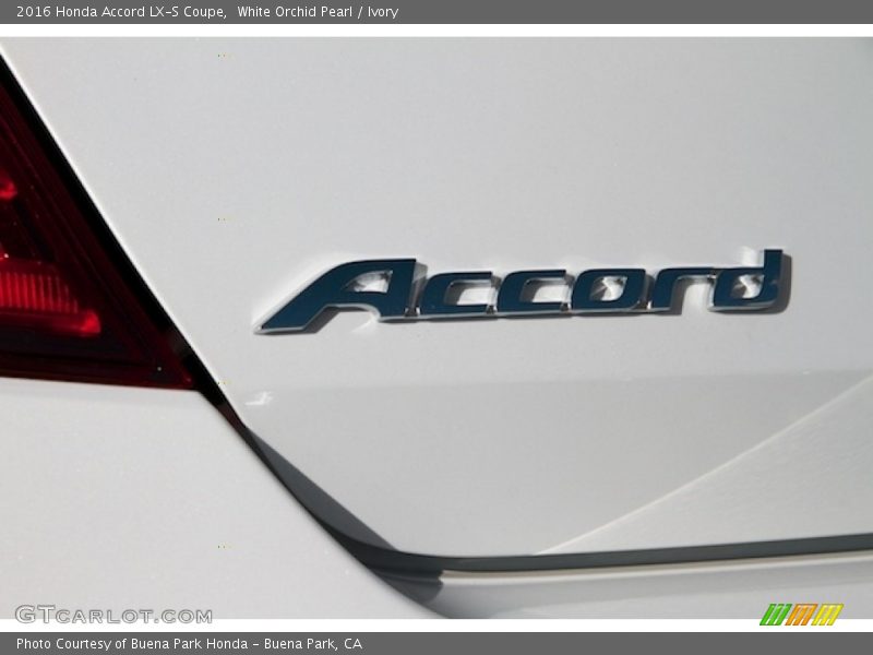 White Orchid Pearl / Ivory 2016 Honda Accord LX-S Coupe