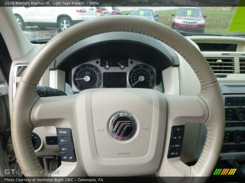 Light Sage Metallic / Stone 2009 Mercury Mariner I4