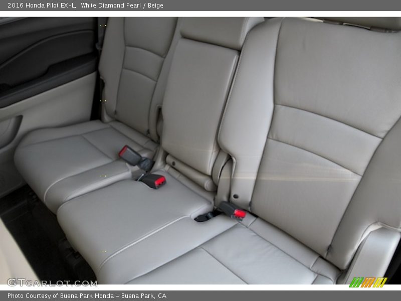 White Diamond Pearl / Beige 2016 Honda Pilot EX-L