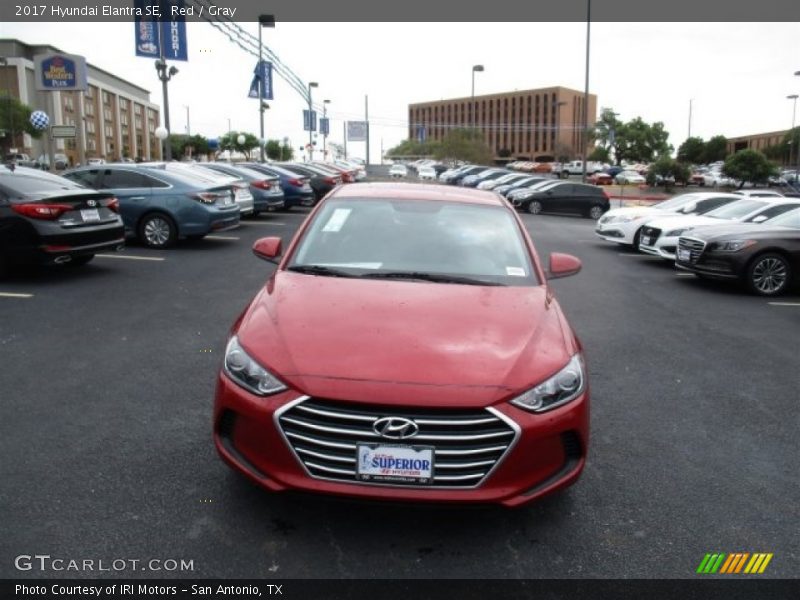 Red / Gray 2017 Hyundai Elantra SE