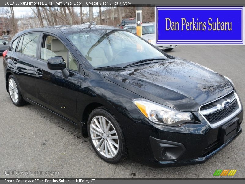 Crystal Black Silica / Ivory 2013 Subaru Impreza 2.0i Premium 5 Door