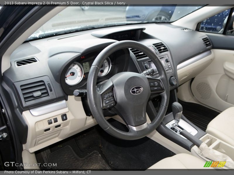 Crystal Black Silica / Ivory 2013 Subaru Impreza 2.0i Premium 5 Door