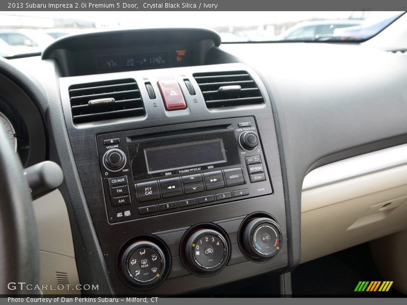 Crystal Black Silica / Ivory 2013 Subaru Impreza 2.0i Premium 5 Door