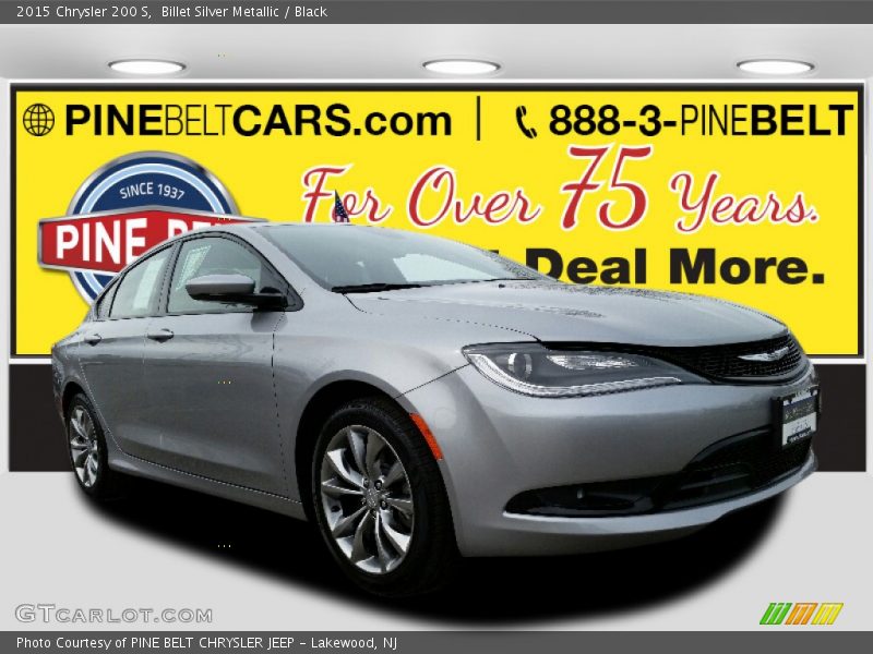 Billet Silver Metallic / Black 2015 Chrysler 200 S