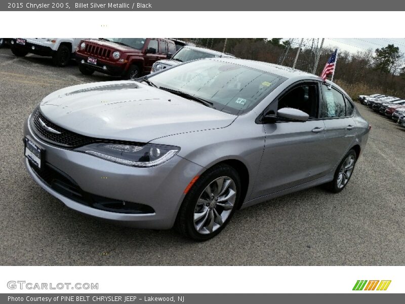 Billet Silver Metallic / Black 2015 Chrysler 200 S