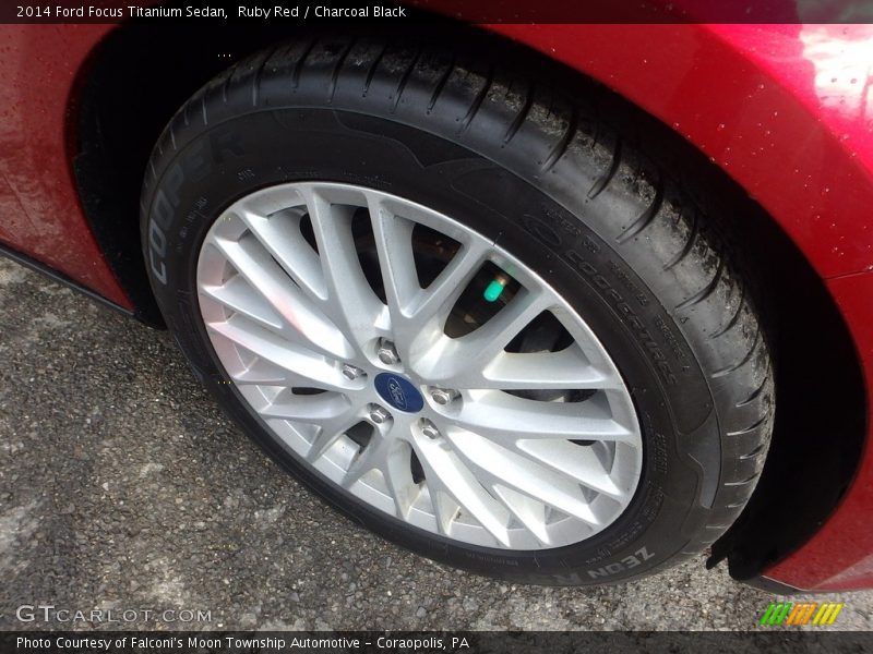 Ruby Red / Charcoal Black 2014 Ford Focus Titanium Sedan
