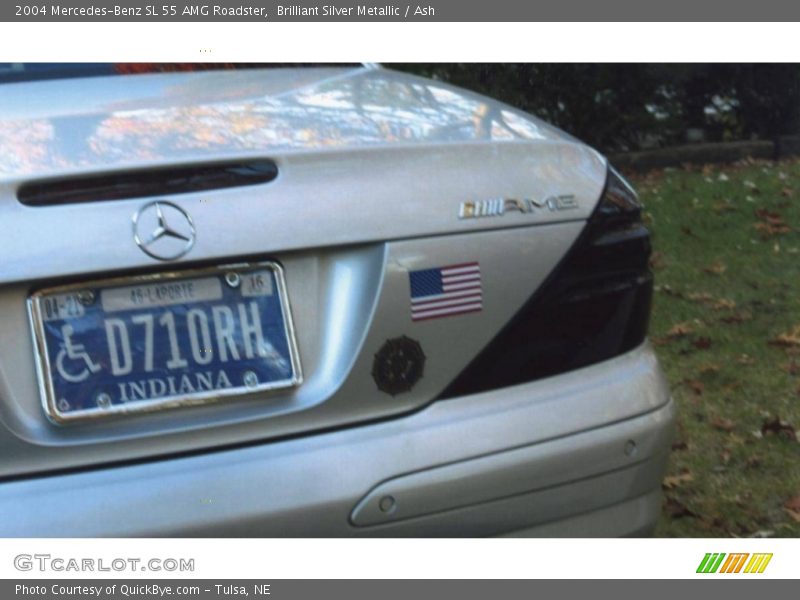 Brilliant Silver Metallic / Ash 2004 Mercedes-Benz SL 55 AMG Roadster