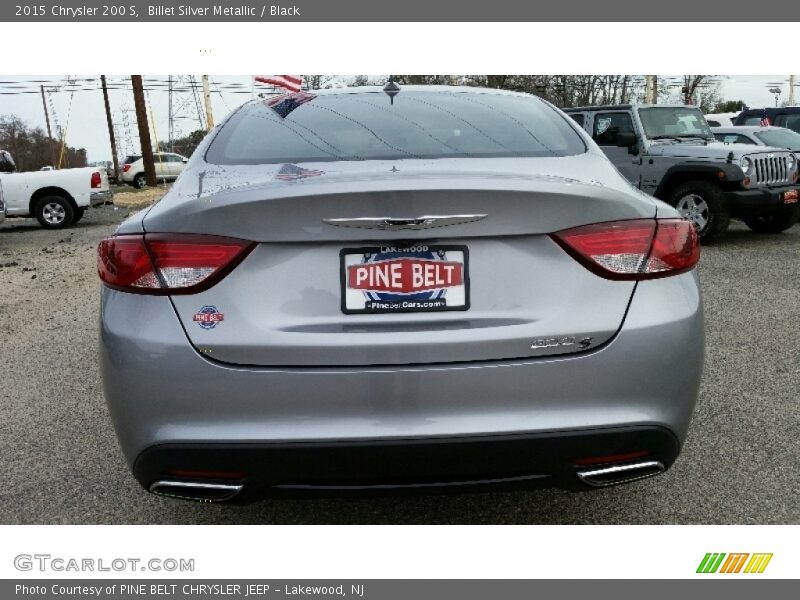 Billet Silver Metallic / Black 2015 Chrysler 200 S