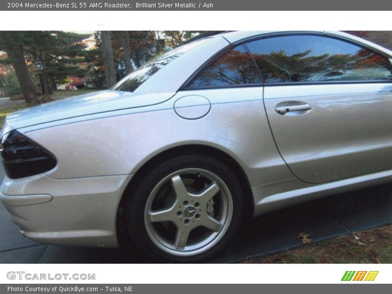 Brilliant Silver Metallic / Ash 2004 Mercedes-Benz SL 55 AMG Roadster