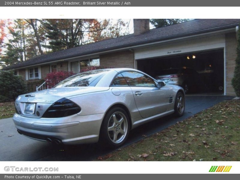 Brilliant Silver Metallic / Ash 2004 Mercedes-Benz SL 55 AMG Roadster