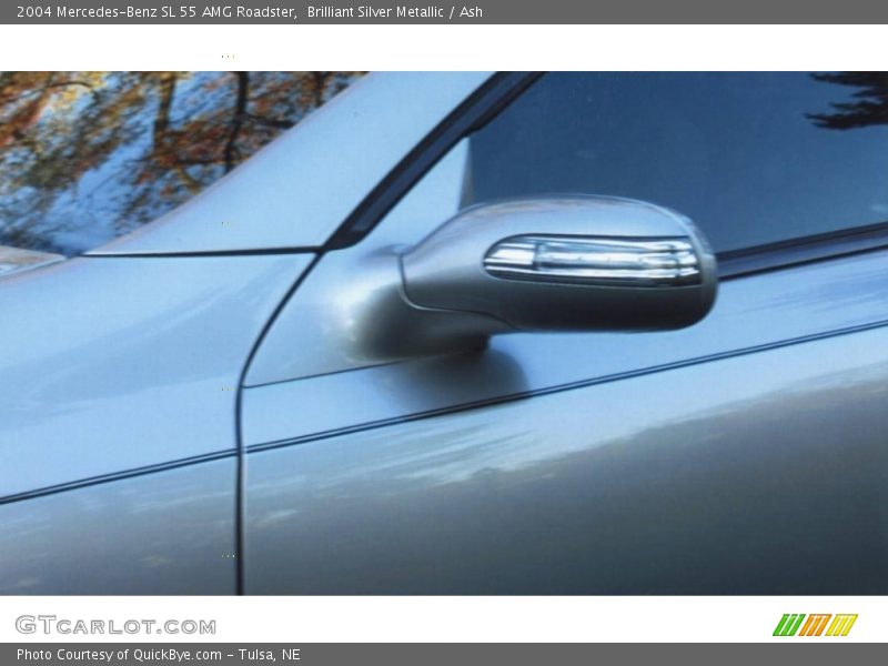 Brilliant Silver Metallic / Ash 2004 Mercedes-Benz SL 55 AMG Roadster