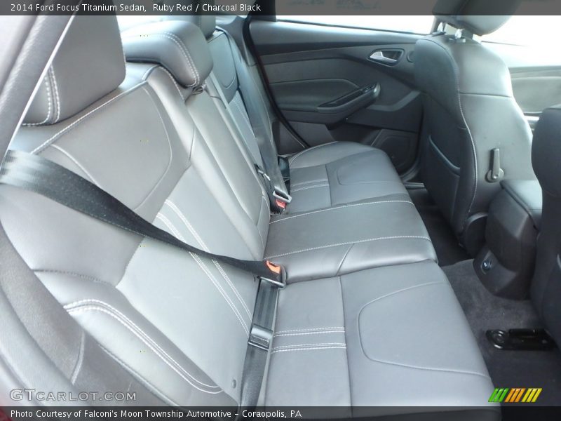 Ruby Red / Charcoal Black 2014 Ford Focus Titanium Sedan