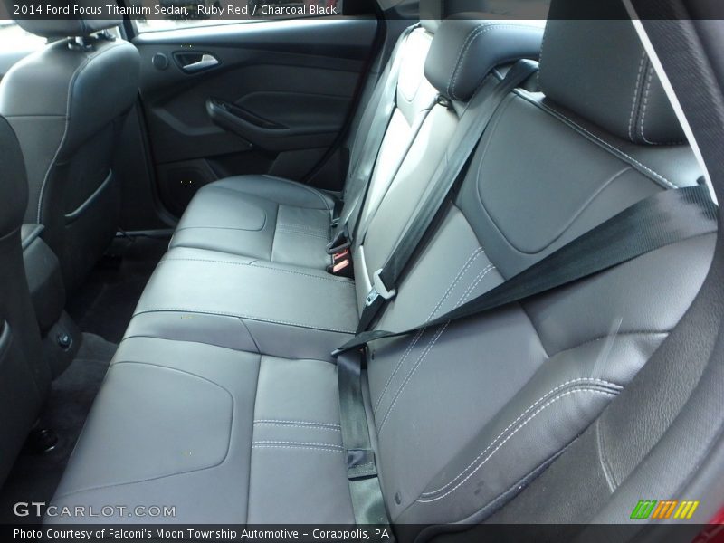 Ruby Red / Charcoal Black 2014 Ford Focus Titanium Sedan