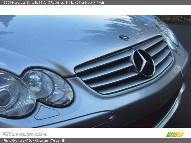 Brilliant Silver Metallic / Ash 2004 Mercedes-Benz SL 55 AMG Roadster