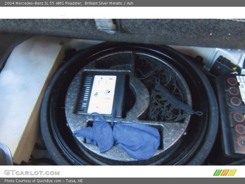 Brilliant Silver Metallic / Ash 2004 Mercedes-Benz SL 55 AMG Roadster
