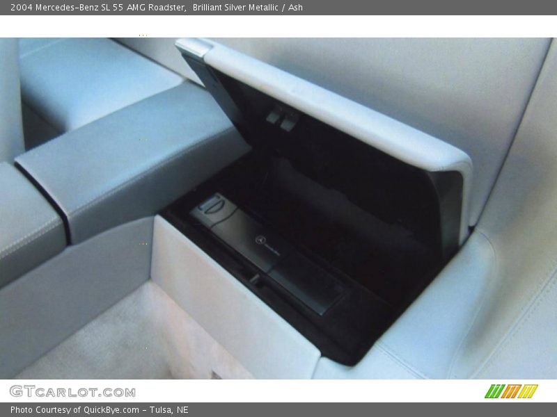 Brilliant Silver Metallic / Ash 2004 Mercedes-Benz SL 55 AMG Roadster