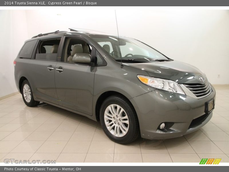 Cypress Green Pearl / Bisque 2014 Toyota Sienna XLE