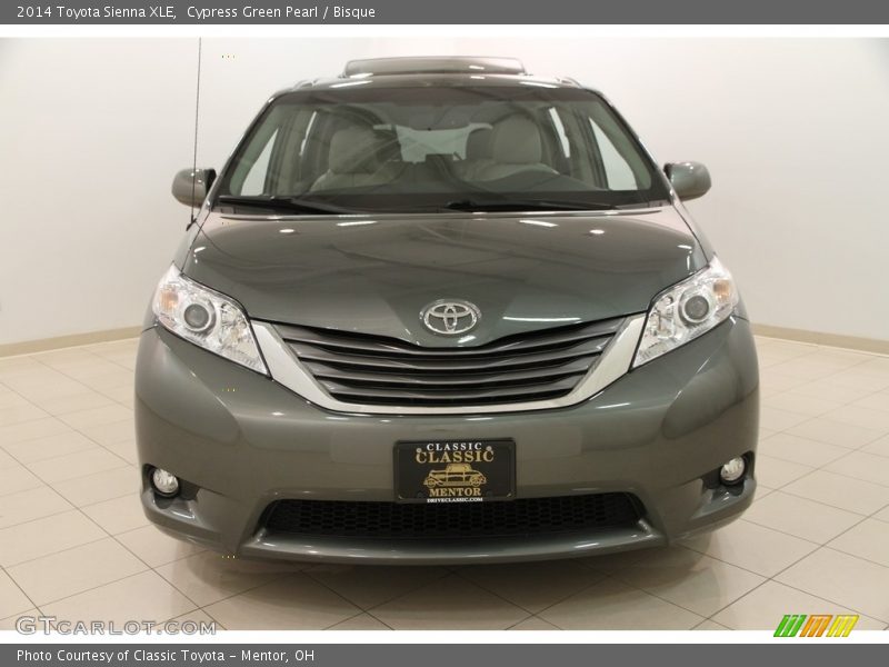Cypress Green Pearl / Bisque 2014 Toyota Sienna XLE