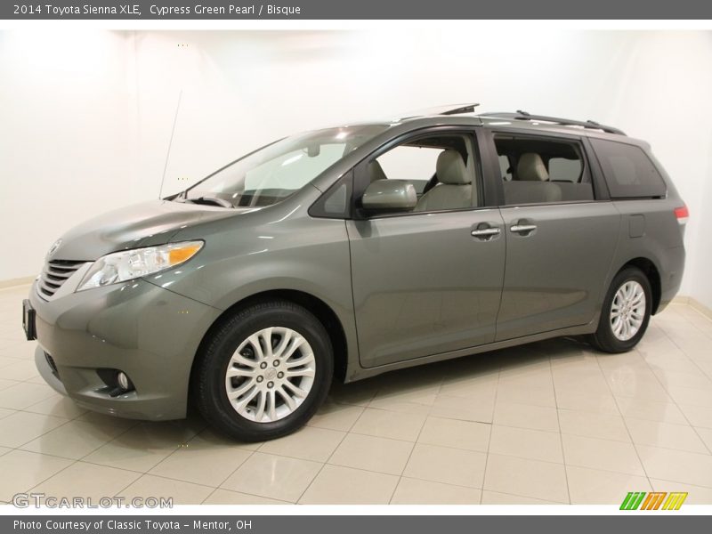 Cypress Green Pearl / Bisque 2014 Toyota Sienna XLE