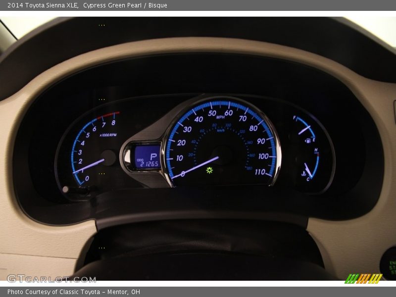Cypress Green Pearl / Bisque 2014 Toyota Sienna XLE