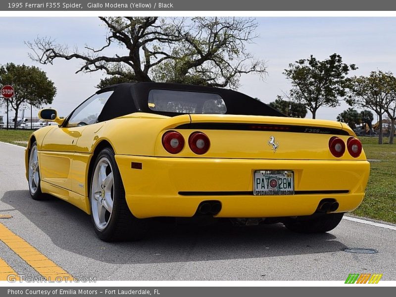 Giallo Modena (Yellow) / Black 1995 Ferrari F355 Spider