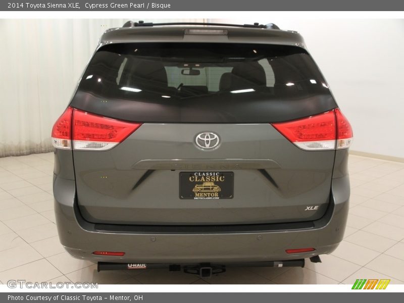 Cypress Green Pearl / Bisque 2014 Toyota Sienna XLE