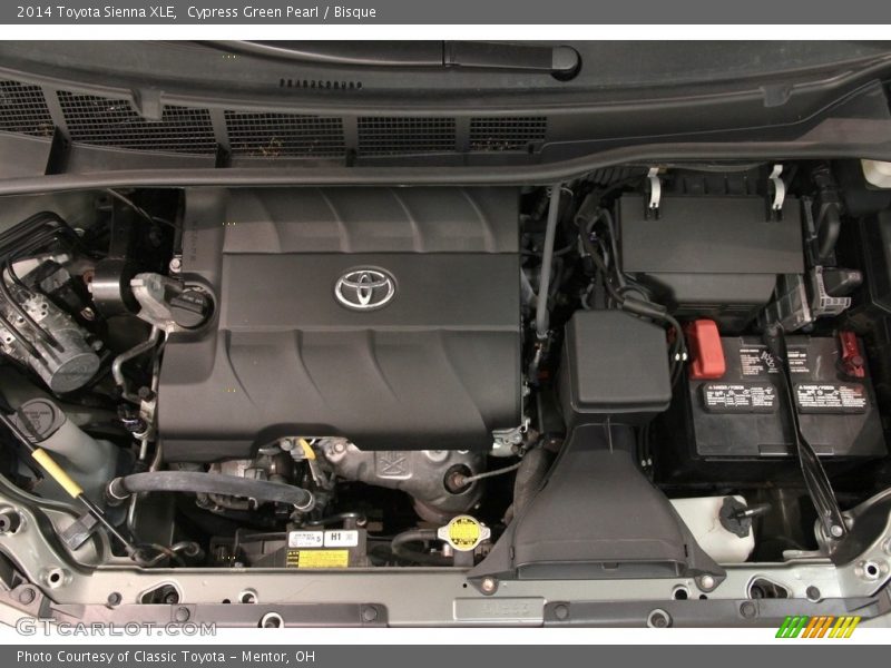 Cypress Green Pearl / Bisque 2014 Toyota Sienna XLE