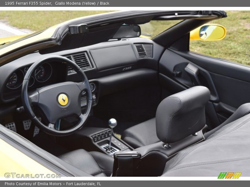 Giallo Modena (Yellow) / Black 1995 Ferrari F355 Spider