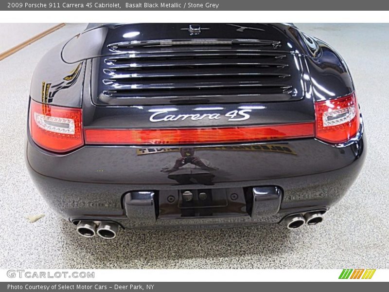 Basalt Black Metallic / Stone Grey 2009 Porsche 911 Carrera 4S Cabriolet