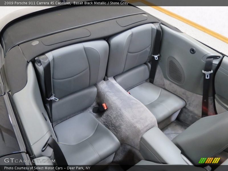 Basalt Black Metallic / Stone Grey 2009 Porsche 911 Carrera 4S Cabriolet