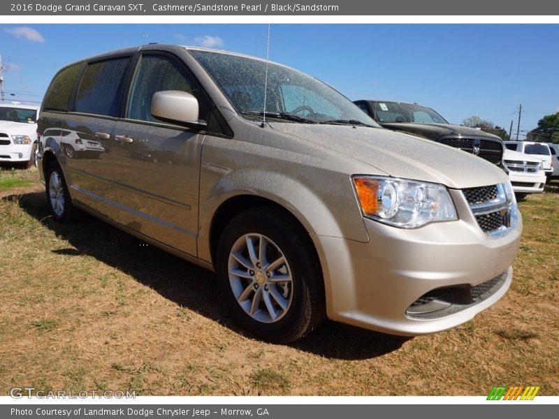 Cashmere/Sandstone Pearl / Black/Sandstorm 2016 Dodge Grand Caravan SXT