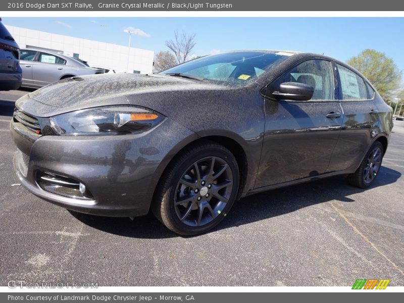 Granite Crystal Metallic / Black/Light Tungsten 2016 Dodge Dart SXT Rallye