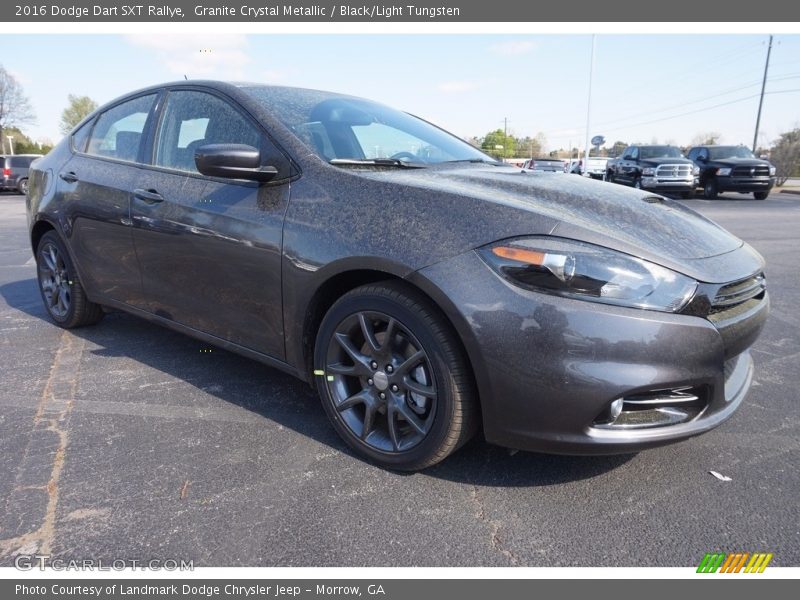 Granite Crystal Metallic / Black/Light Tungsten 2016 Dodge Dart SXT Rallye