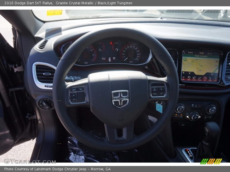 Granite Crystal Metallic / Black/Light Tungsten 2016 Dodge Dart SXT Rallye