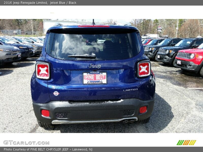 Jetset Blue / Black 2016 Jeep Renegade Limited
