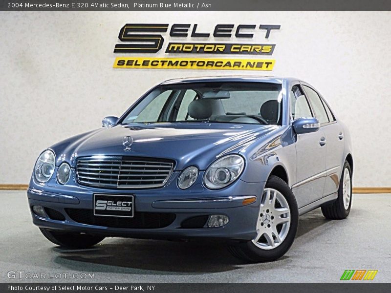 Platinum Blue Metallic / Ash 2004 Mercedes-Benz E 320 4Matic Sedan