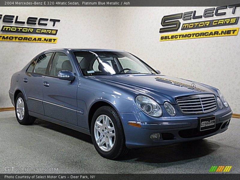 Platinum Blue Metallic / Ash 2004 Mercedes-Benz E 320 4Matic Sedan