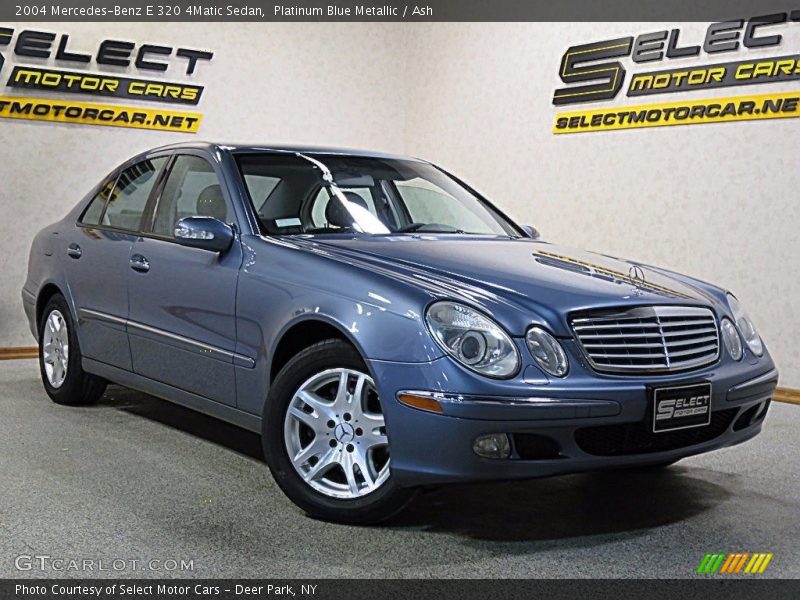 Platinum Blue Metallic / Ash 2004 Mercedes-Benz E 320 4Matic Sedan