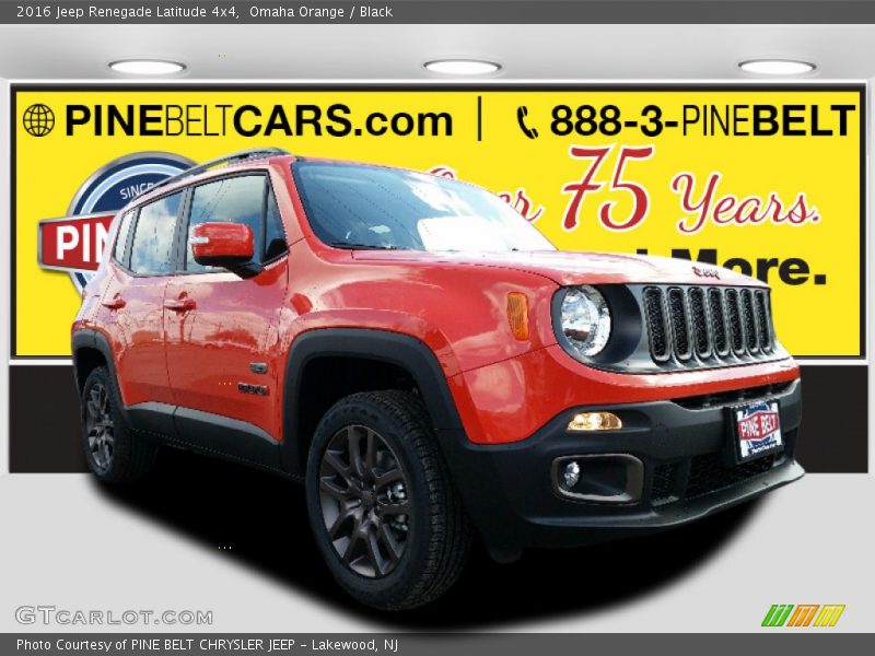 Omaha Orange / Black 2016 Jeep Renegade Latitude 4x4